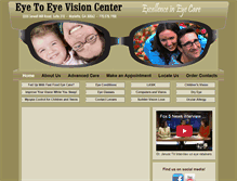 Tablet Screenshot of eyetoeyevisioncenter.com